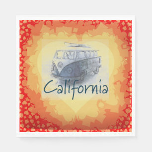 California Heart Paper Napkin Serviette