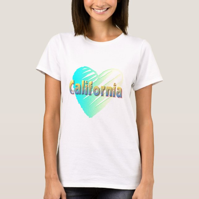 California Heart T-Shirt (Vorderseite)