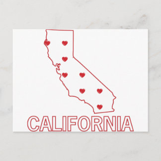 California Hearts Postkarte