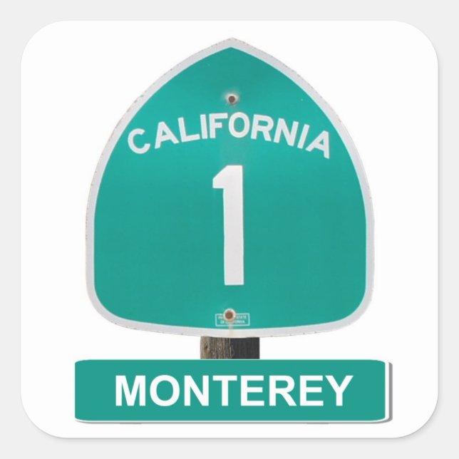 California Highway 1 Monterey Stickers (Vorderseite)