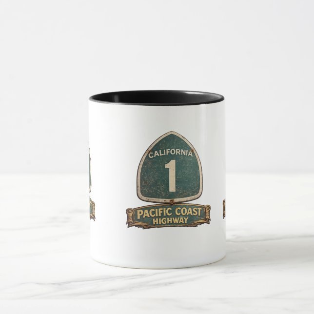 California Highway one Pacific Coast Highway Tasse (Zentrum)