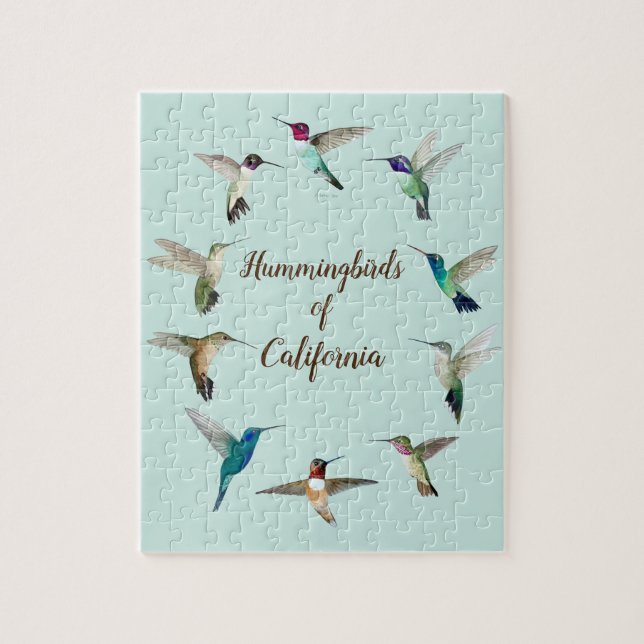 California Hummingbirds Jigsaw Puzzle (Vertikal)