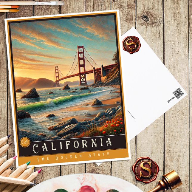 California | Hyper-Realistisches Staat Postkarte (Von Creator hochgeladen)
