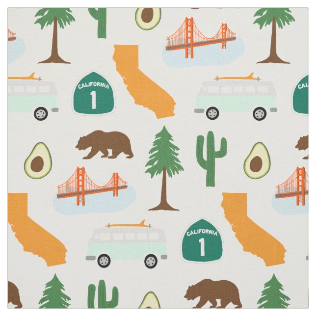 California Icons Stoff (Muster)