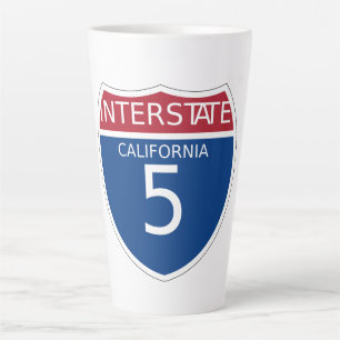 California Interstate Freeway Sign Milchtasse