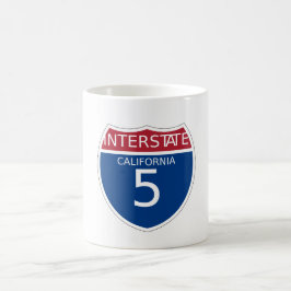 California Interstate Sign Kaffeetasse