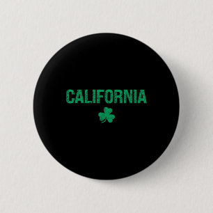California Irish Kleeblatt St Patrick's Day Button