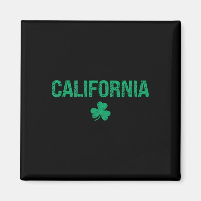 California Irish Kleeblatt St Patrick's Day Magnet (Vorne)