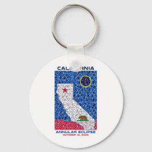 California Jährlicher Eclipse Round-Schlüsselanhän Schlüsselanhänger