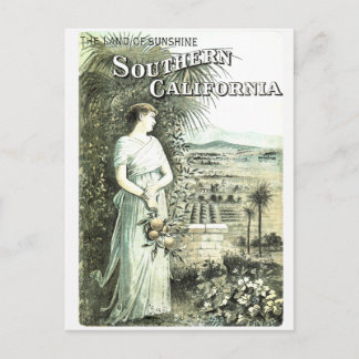 California Land Sunshine Vintage Postkarte