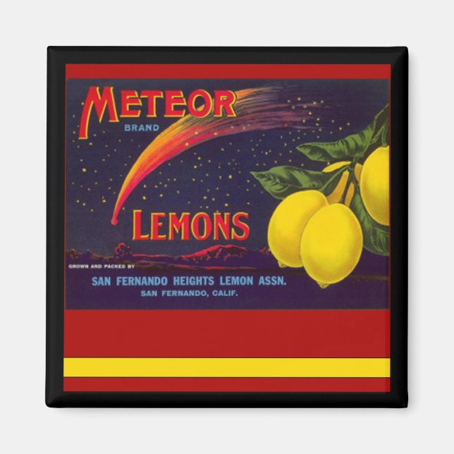 California Lemons Vintag Magnet (Vorne)