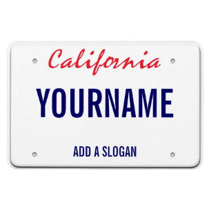 California License Plate (personalisiert) Magnet