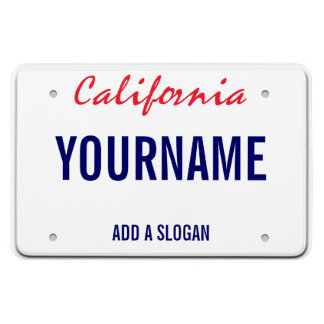 California License Plate (personalisiert) Magnet