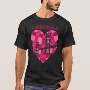California Liebe San Francisco Herz Golden Gate Br T-Shirt