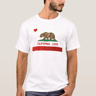 California Liebe State Flag T - Shirt