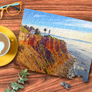 California Lighthouse am Rocky Cliff Ocean Foto Puzzle