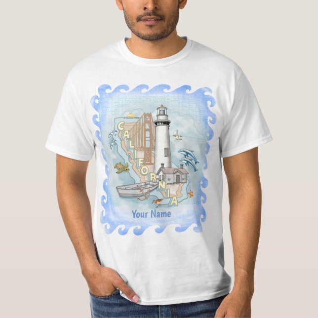 California Lighthouse T - Shirt (Vorderseite)