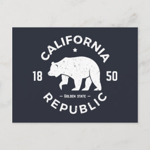 California-Logo   Der goldene Staat Postkarte