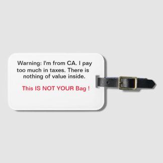 California Luggage Tag Gepäckanhänger