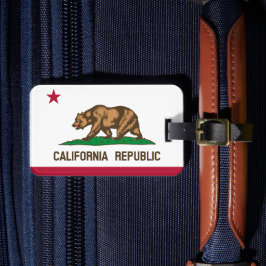 California Luggage Tags, patriotische Flagge Kalif Gepäckanhänger