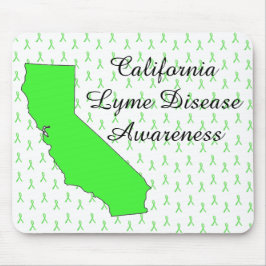 California Lyme Disease Awareness Ribbon Mouse Pad Mousepad
