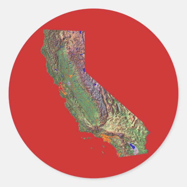 California Map Sticker (Vorderseite)