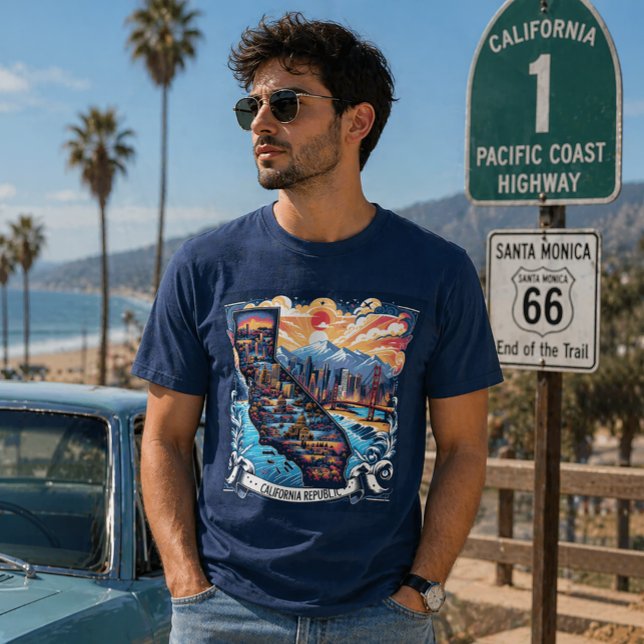 California Map Vector Art T-Shirt (Von Creator hochgeladen)