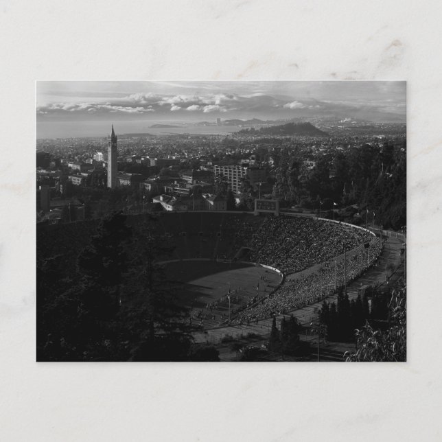 California Memorial Stadium, Uc Berkeley, 1966 Postkarte (Vorderseite)
