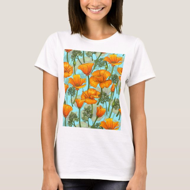 California Mohn T - Shirt (Vorderseite)