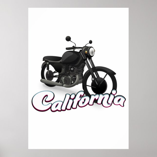 California Motorbike Poster (Vorne)