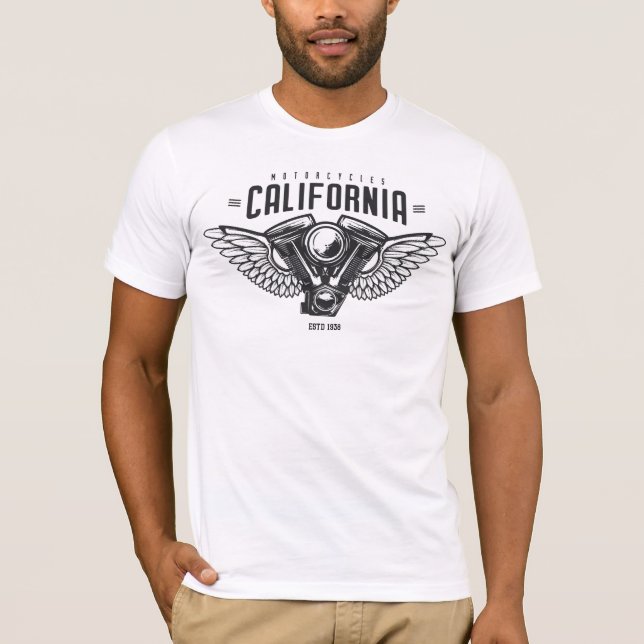California Motorräder T-Shirt (Vorderseite)