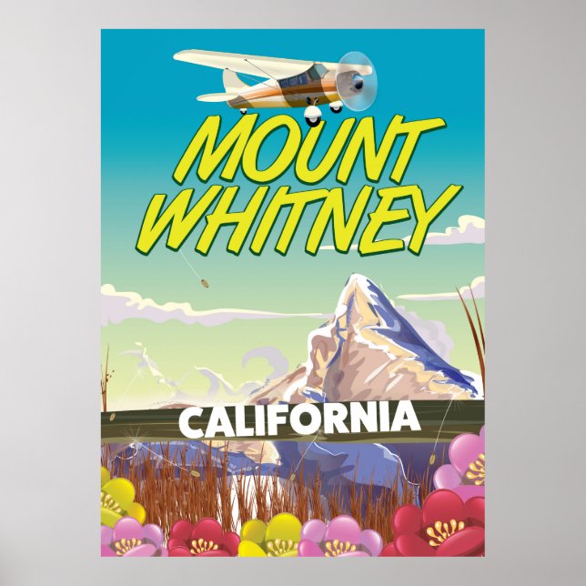 California Mount Whitney Travel Poster (Vorne)