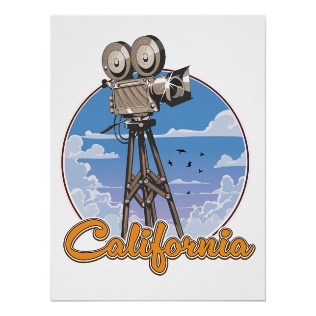 California Movie Camera Poster (Vorderseite)