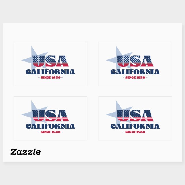 California My Zuhause Staat Sticker (Blatt)