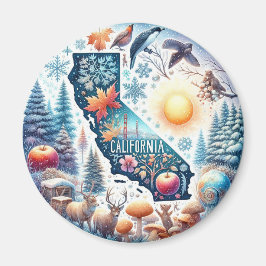 California Nature Winter Magnet