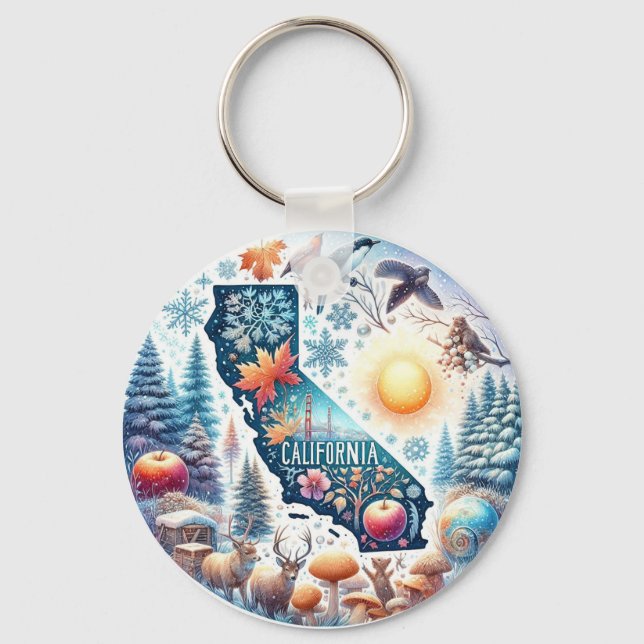 California Nature Winter Schlüsselanhänger (Vorderseite)