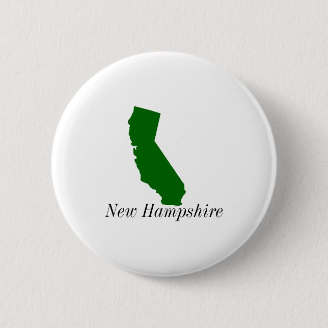 California New Hampshire  Button (Vorderseite)
