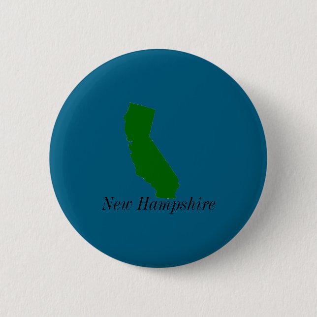 California New Hampshire  Button (Vorderseite)