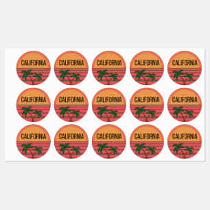 California Niedlich Design Geschenkideen Sunset Pa Etiketten