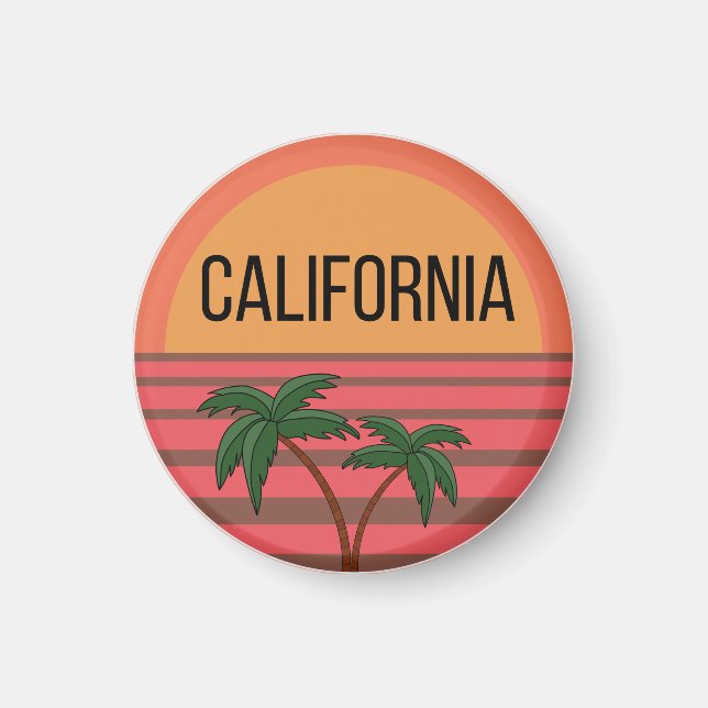 California Niedlich Design Geschenkideen Sunset Pa Magnet (Vorne)
