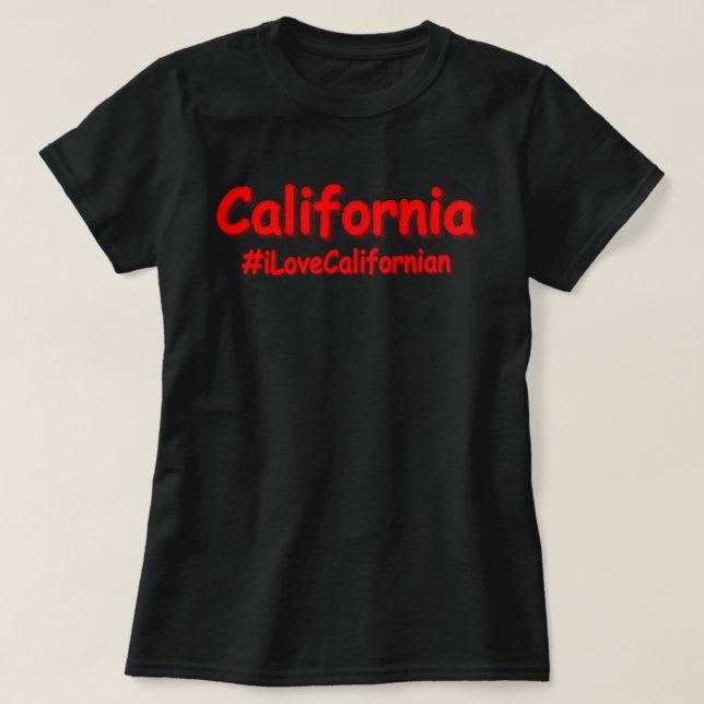 "California" Niedliches Design. Jetzt kaufen T-Shirt (Design vorne)