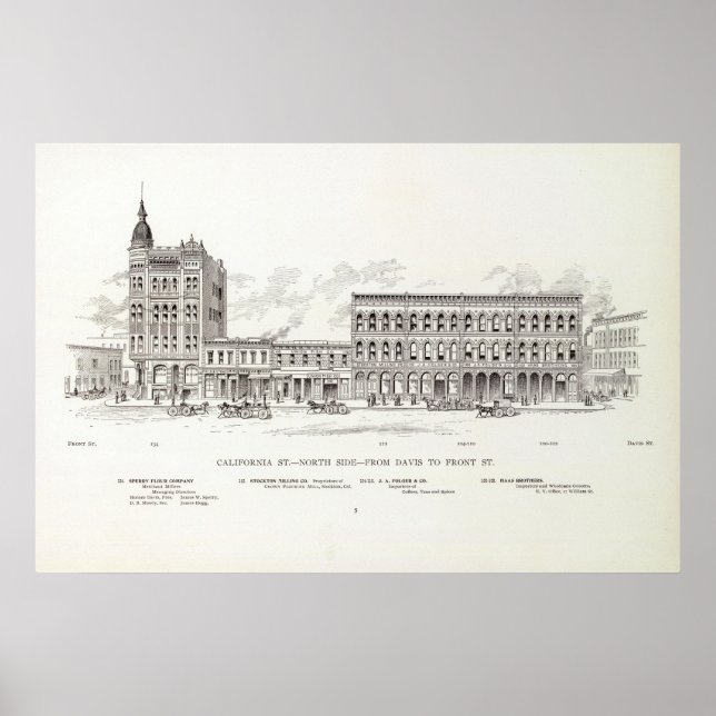 California North Side Davis und Front Poster (Vorne)