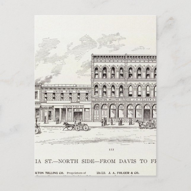 California North Side Davis und Front Postkarte (Vorderseite)