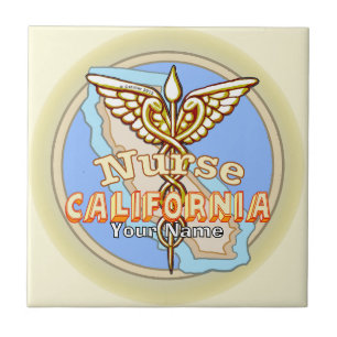 California Nurse Caduceus Fliese