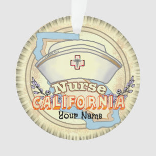 California Nurse Ornament