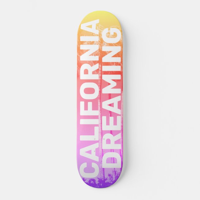 California Palm Dreams Skateboard (Vorderseite)