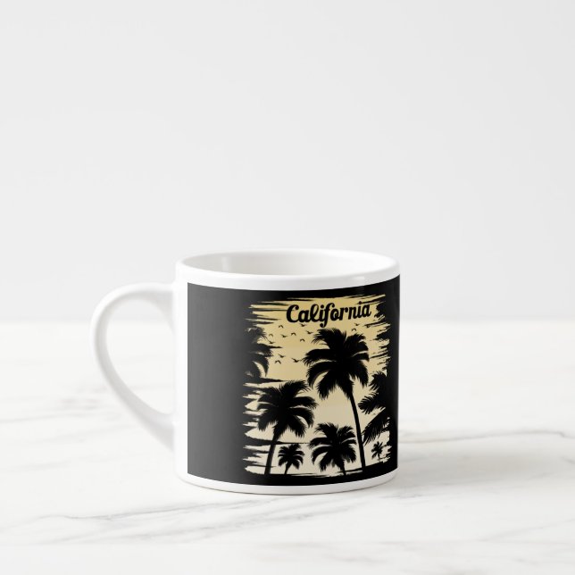 California Palm Tree Espressotasse (Links)