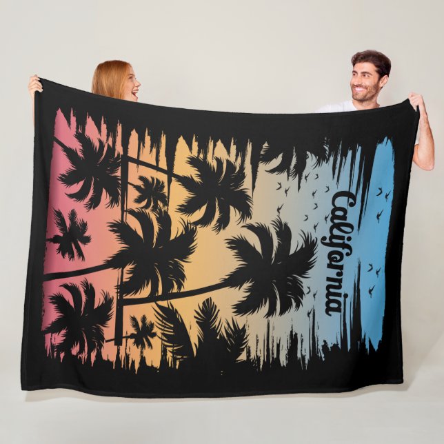 California Palm Tree Fleecedecke (Beispiel)