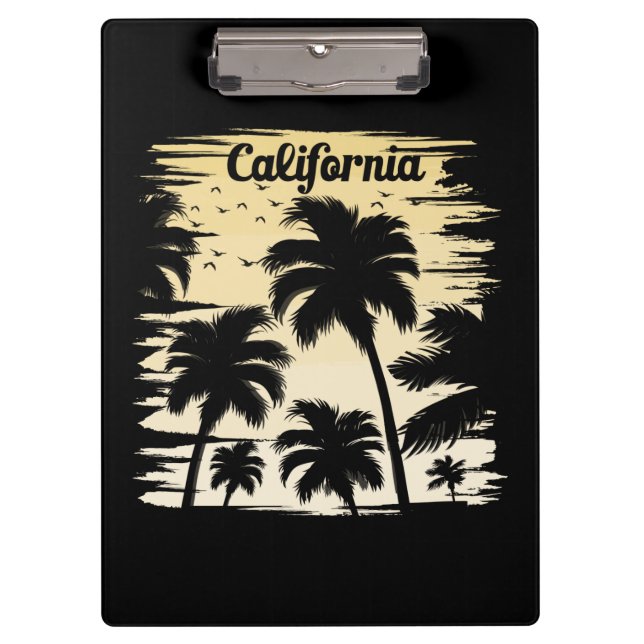 California Palm Tree Klemmbrett (Vorderseite)