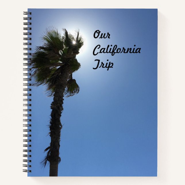 California Palm Tree Notizbuch (Vorderseite)